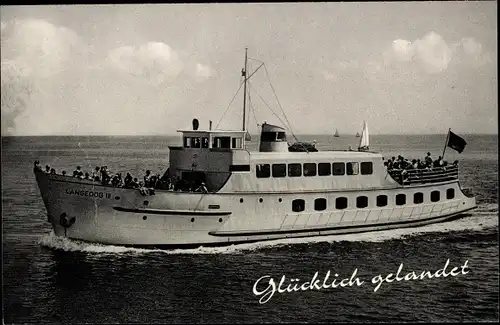 Ak Nordseebad Langeoog Ostfriesland, Fahrgastschiff Langeoog III