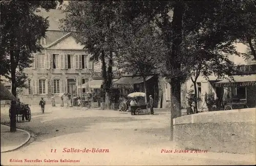 Ak Salies de Béarn Pyrénées Atlantiques, Place Jeanne d'Albret