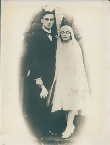 Foto Combalie, Henri, Toulouse, Portrait, Mann und Frau, Hochzeit