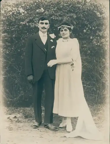 Foto Combalie, Henri, Toulouse, Portrait, Mann und Frau, Hochzeit