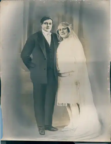 Foto Combalie, Henri, Toulouse, Portrait, Mann und Frau, Hochzeit