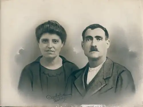 Foto Combalié, Henri, Toulouse, Portrait, Mann und Frau