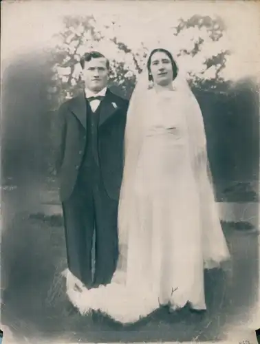 Foto Combalié, Henri, Toulouse, Portrait, Mann und Frau, Hochzeit