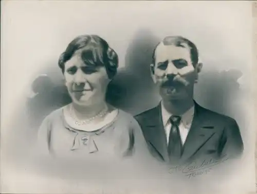 Foto Combalié, Henri, Toulouse, Portrait, Mann und Frau