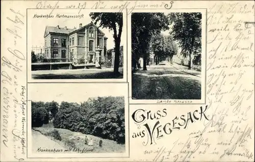 Ak Vegesack Hansestadt Bremen, Krankenhaus Hartmannsstift, Fährgrund