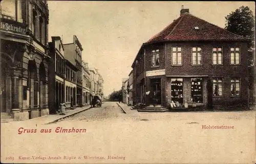 Ak Elmshorn in Holstein, Holstenstraße