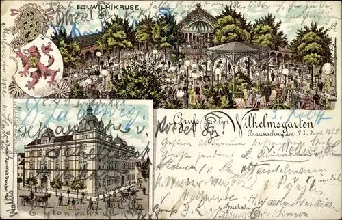 Wappen Litho Braunschweig in Niedersachsen, Wirtschaft Wilhelmsgarten