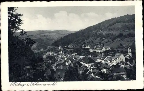 Ak Triberg im Schwarzwald, Panorama, Vogelschau