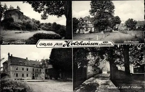 Ak Bad Holzhausen Preußisch Oldendorf in Westfalen, Burgruine, Schloss Vrollage