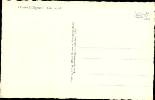 Ak Oberhöllgrund Waldbrunn im Odenwald, Panorama