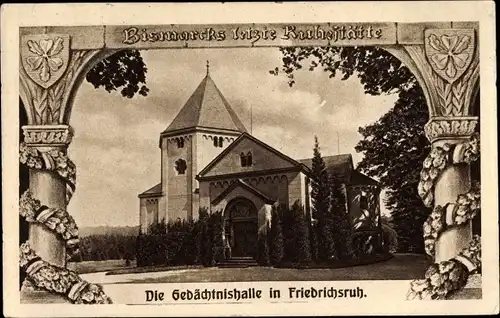 Passepartout Ak Friedrichsruh Aumühle Schleswig Holstein, Bismarck Gedächtnishalle
