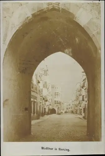 Foto Ak Sterzing Vipiteno Südtirol, Stadttor