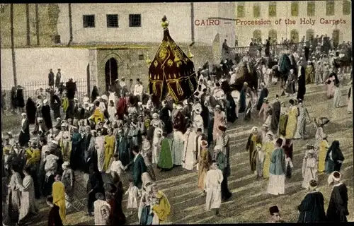 Ak Cairo Kairo Ägypten, Procession of the Holy Carpets