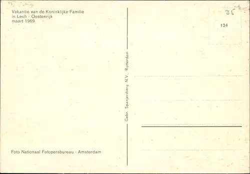 Ak Lech Vorarlberg, Juliana der Niederlande, Claus von Amsberg, Beatrix, Urlaub 1969, Skifahrer