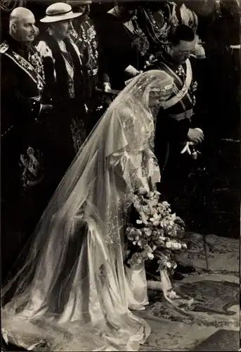 Ak Juliana der Niederlande, Bernhard zur Lippe-Biesterfeld, Hochzeit 1937