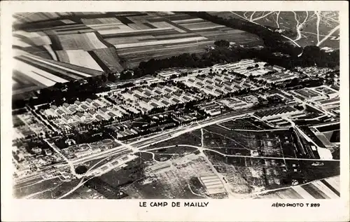 Ak Mailly le Camp Aube, Luftaufnahme