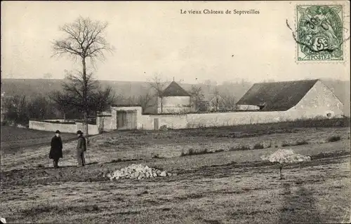 Ak Septveilles Seine-et-Marne, Le vieux Chateau