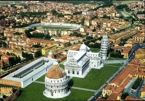 Ak Pisa Toscana, Veduta aerea, Stadion