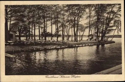 Ak Klein Köris Groß Köris im Kreis Dahme Spreewald, Gasthaus z. Köriser Hafen