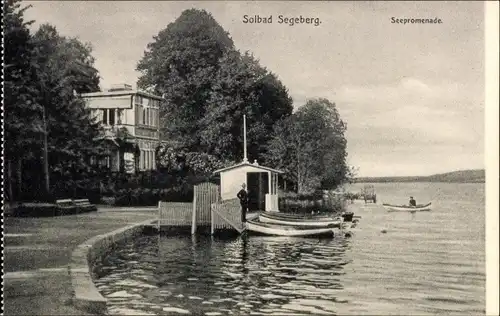 Ak Bad Segeberg in Schleswig Holstein, Seepromenade