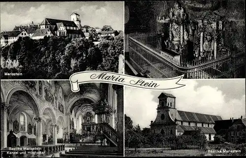 Ak Metzerlen Mariastein Kanton Solothurn, Kloster Maria Stein, Mariastein, Basilika