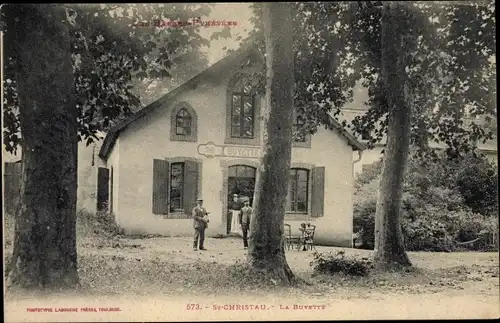 Ak Saint Christau Pyrénées Atlantiques, La Buvette