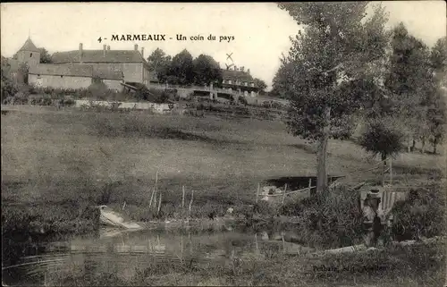 Ak Marmeaux Yonne, Un coin du pays