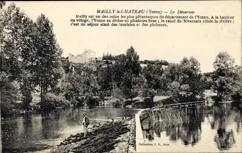 Ak Mailly le Chateau Yonne, Le Deversoir