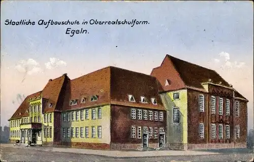 Ak Egeln im Salzlandkreis, Oberrealschule