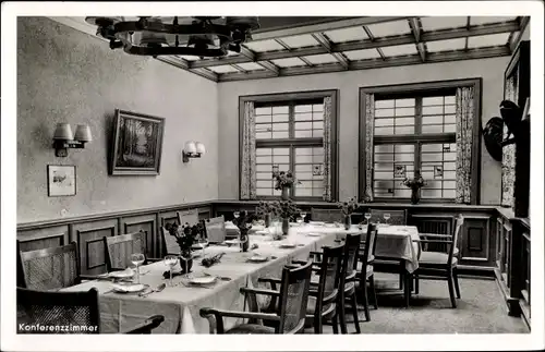 Ak Hansestadt Bremen, Rehms Hotel und Gaststätte, Innenansicht, Konferenzzimmer, Bahnhofstraße 11