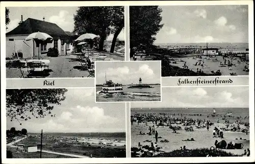 Ak Kiel in Schleswig Holstein, Falkensteinerstrand, Falckensteiner Strand, Zum alten Schießstand