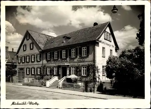 Ak Möckmühl Baden Württemberg, Hotel Württemberger Hof