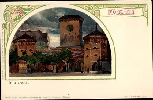 Jugendstil Künstler Litho München, Isartor