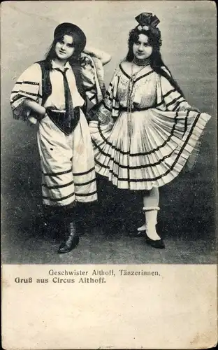 Ak Zirkus Althoff, Geschwister Althoff, Tänzerinnen