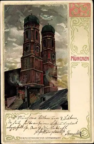 Jugendstil Litho München, Frauenkirche