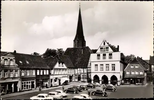 Ak Werne an der Lippe, Marktplatz