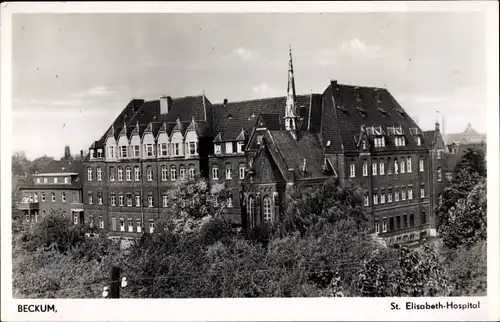 Ak Beckum in Westfalen, Blick auf das St. Elisabeth-Hospital