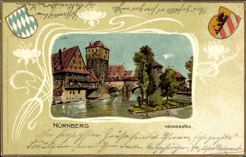 Passepartout Ak Nürnberg in Mittelfranken, Henkersteg