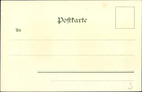 Litho Coburg in Oberfranken, Teilansicht der Stadt