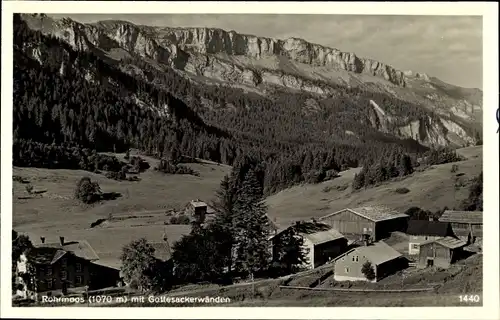 Ak Rohrmoos Oberstdorf im Oberallgäu, Gottesackerwänden, Panorama