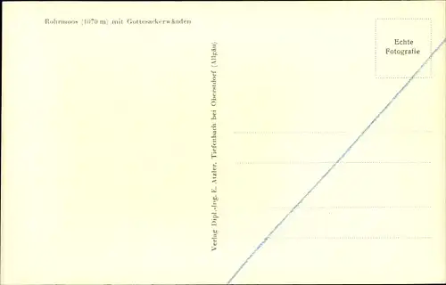 Ak Rohrmoos Oberstdorf im Oberallgäu, Gottesackerwänden, Panorama