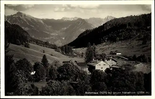 Ak Rohrmoos Oberstdorf im Oberallgäu, Nebelhorn, Panorama