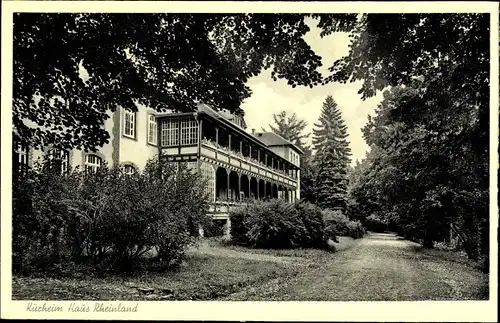 Ak Weilmünster im Taunus Hessen, Kindersanatorium, Kurheim Haus Rheinland