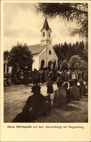 Ak Roggenburg Schwaben Bayern, Maria Hilf-Kapelle, Wannenberg