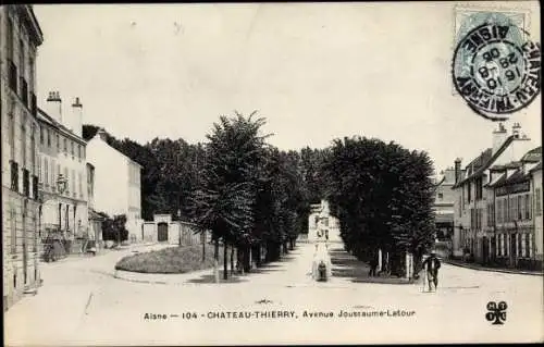 Ak Château Thierry Aisne, Avenue Joussaume Latour