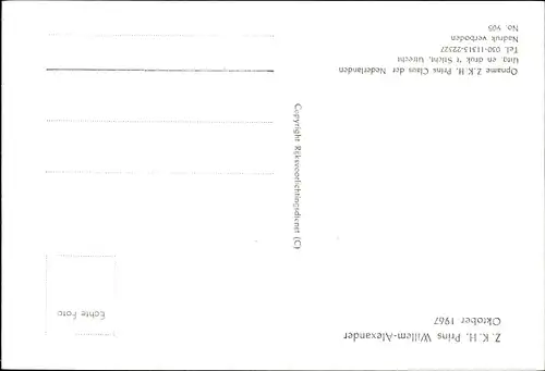Ak Prinz Willem Alexander der Niederlande, Portrait
