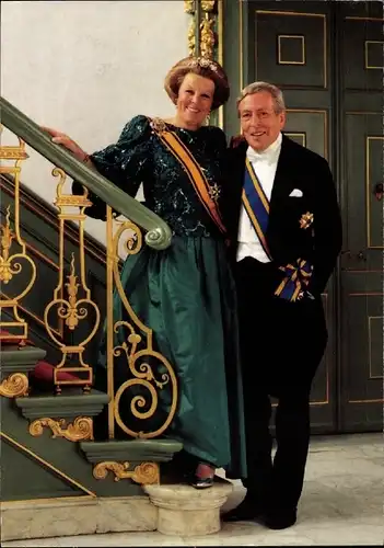 Ak Königin Beatrix der Niederlande, Claus von Amsberg