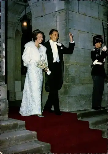 Ak Hochzeit 1966, Prinzessin Beatrix der Niederlande, Claus von Amsberg