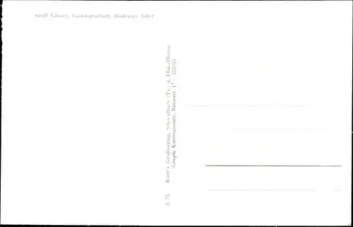 Ak Dodenau Battenberg an der Eder Hessen, Gastwirtschaft