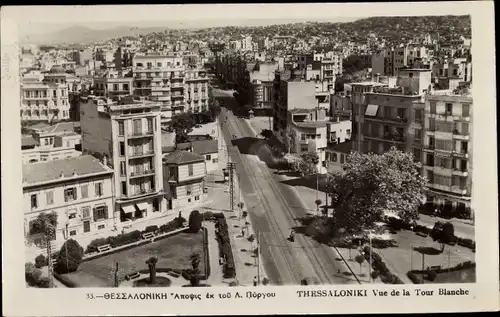 Ak Thessaloniki Griechenland, Vue de la Tour Blanche